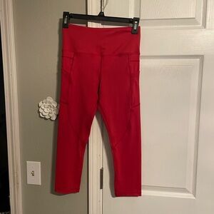 Zyia Active Red Crop Leggings